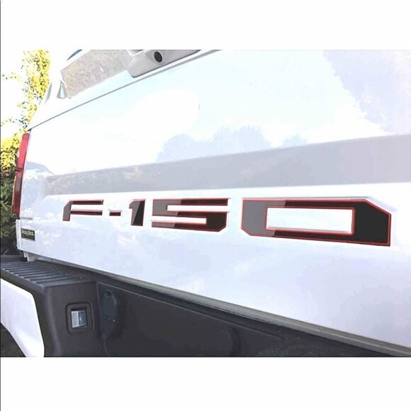 Ford F-150 Tailgate Insert letters Black and Red NWT - Picture 11 of 11